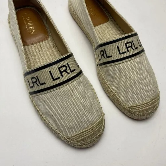 LAUREN BY RALPH LAUREN Caylee III Canvas Espadrille Size 7.5